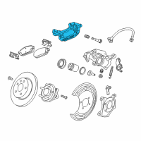 OEM Buick Caliper Support Diagram - 13407177