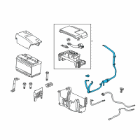 OEM 2013 Buick Regal Positive Cable Diagram - 26679373