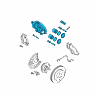 OEM 2002 Dodge Ram 1500 CALIPER-Disc Brake Diagram - 5134583AC