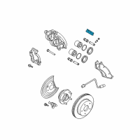 OEM 2002 Dodge Ram 1500 Clamp-Brake Anti-RATTLE Diagram - 5018403AA