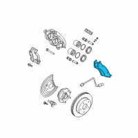 OEM 2007 Dodge Durango Brake Pkg-Front Brake Diagram - VDR05556AG