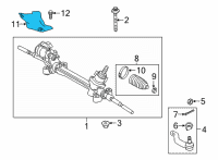 OEM 2020 Toyota RAV4 Heat Shield Diagram - 45319-0R010