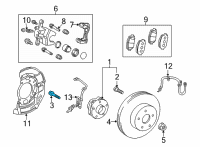 OEM 2013 Toyota Prius V Hub Mount Bolt Diagram - 91552-L1250