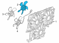 OEM 2021 Chevrolet Suburban Fan Motor Diagram - 84580369