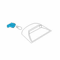 OEM 2018 Nissan Versa Socket Assembly-High Mounting Stop Diagram - 26260-JX00A