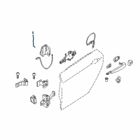 OEM BMW 440i xDrive Gran Coupe Operating Rod, Door Rear Left Diagram - 51-22-7-309-687