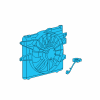 OEM Ford Mustang Fan Module Diagram - DR3Z-8C607-C