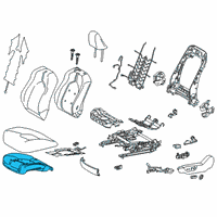 OEM 2019 Toyota Camry Seat Cushion Pad Diagram - 71512-06710