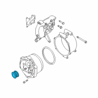 OEM BMW 740iL Pulley Alternator Diagram - 12-31-1-708-607