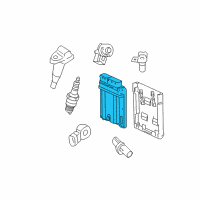 OEM 2012 Cadillac CTS Engine Control Module Assembly (W/O Calibration) Diagram - 19300014