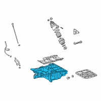 OEM Lexus GS450h Pan Sub-Assy, Oil Diagram - 12101-31110