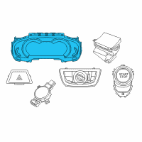 OEM 2017 BMW 740i Instrument Display Diagram - 62-10-6-847-820