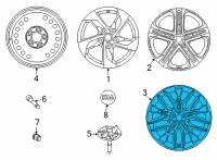 OEM 2021 Kia K5 Wheel Assembly-Aluminium Diagram - 52906L3430