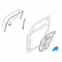 OEM 2009 Kia Borrego Motor Assembly-Rear Door Power Diagram - 834502J000