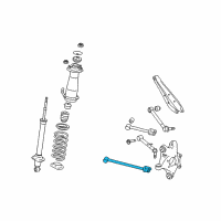OEM Lexus Rear Suspension Control Arm Assembly, No.1 Diagram - 48710-53020