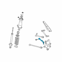 OEM 2011 Lexus GS460 Link Sub-Assy, Toe Control, RH Diagram - 48705-53020