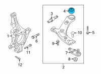 OEM 2022 Kia Carnival Bush-Fr LWR Arm(G) Diagram - 54584P2000