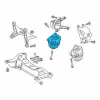 OEM BMW M340i xDrive ENGINE MOUNT, RIGHT Diagram - 22-11-6-860-466