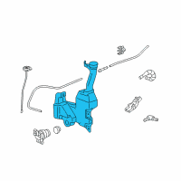 OEM Honda Accord Tank, Washer (2.5L FR.) Diagram - 76841-TA5-A01