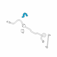 OEM Ford Focus Stabilizer Bar Bracket Diagram - YS4Z-5486-BA