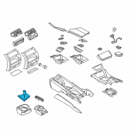 OEM 2011 BMW 550i Leath. Gearlever Knob W/Gaiter/6-Speed Diagram - 25-11-7-592-906