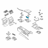 OEM 2015 BMW 535d xDrive Oddments Tray Diagram - 51-16-9-206-734