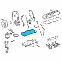 OEM 2001 Jeep Wrangler Gasket-Oil Pan Diagram - 53007567