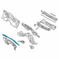 OEM Nissan Armada Insulator-Dash, Lower Front Upper Diagram - 67811-5ZP0A