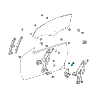 OEM 1995 Toyota Celica Regulator Handle Diagram - 69260-20090-C0