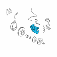 OEM 2004 BMW 330Ci Disc Brake Caliper Front Right Diagram - 34-11-6-765-882