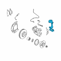 OEM 2004 BMW X3 Calliper Carrier Diagram - 34-11-3-413-266