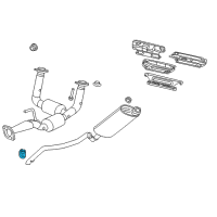 OEM 2008 Jeep Commander ISOLATOR-Exhaust Diagram - 52124115AC