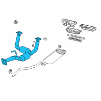 OEM 2007 Jeep Grand Cherokee Converter-Exhaust Diagram - 52090043AF