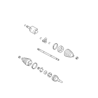 OEM 1999 Oldsmobile Silhouette Axle Assembly Retainer Ring Diagram - 24205145