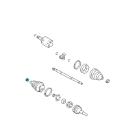 OEM 1991 Oldsmobile Silhouette Boot Kit Clamp Diagram - 7848880