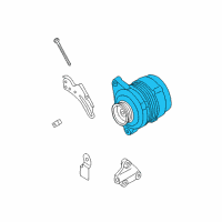 OEM 1999 Nissan Sentra Reman Alternator Assembly Diagram - 23100-4M800R