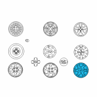 OEM Hyundai Wheel Cover Assembly Diagram - 52960-2D300