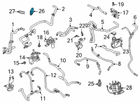 OEM 2021 Ford Escape Battery Temperature Sensor Diagram - GK2Z-12A648-A