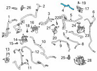 OEM Ford Mustang Mach-E HOSE - HEATER WATER Diagram - LJ9Z-18N344-A