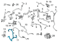 OEM 2022 Ford Mustang Mach-E HOSE ASY Diagram - LJ9Z-6A715-A