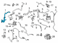 OEM 2022 Ford Mustang Mach-E HOSE Diagram - LJ9Z-8A577-A