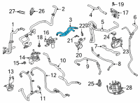 OEM Ford Mustang Mach-E HOSE SET - COOLANT PAIR Diagram - LJ9Z-8A557-B