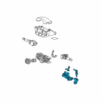 OEM Honda Insight Lock Assy., Steering Diagram - 35100-S5A-A82