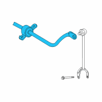 OEM 2013 Lexus LS460 Bar, Stabilizer, Rear Diagram - 48805-50040