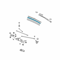 OEM 2015 Acura RDX Rubber, Blade (650MM) Diagram - 76622-STK-A02