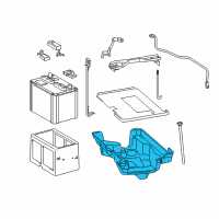 OEM Lexus RC200t Tray, Battery Diagram - 74431-30232