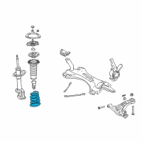 OEM 2004 Scion xB Coil Spring Diagram - 48131-52550