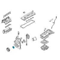 OEM Nissan Altima Seal-Oil, Crankshaft Front Diagram - 13510-53J11