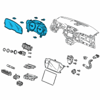 OEM 2016 Acura RLX Meter Assembly Combination Diagram - 78100-TY3-A05