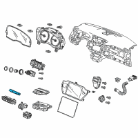 OEM 2017 Acura MDX Switch Assembly, Hazard Diagram - 35510-TY3-J01